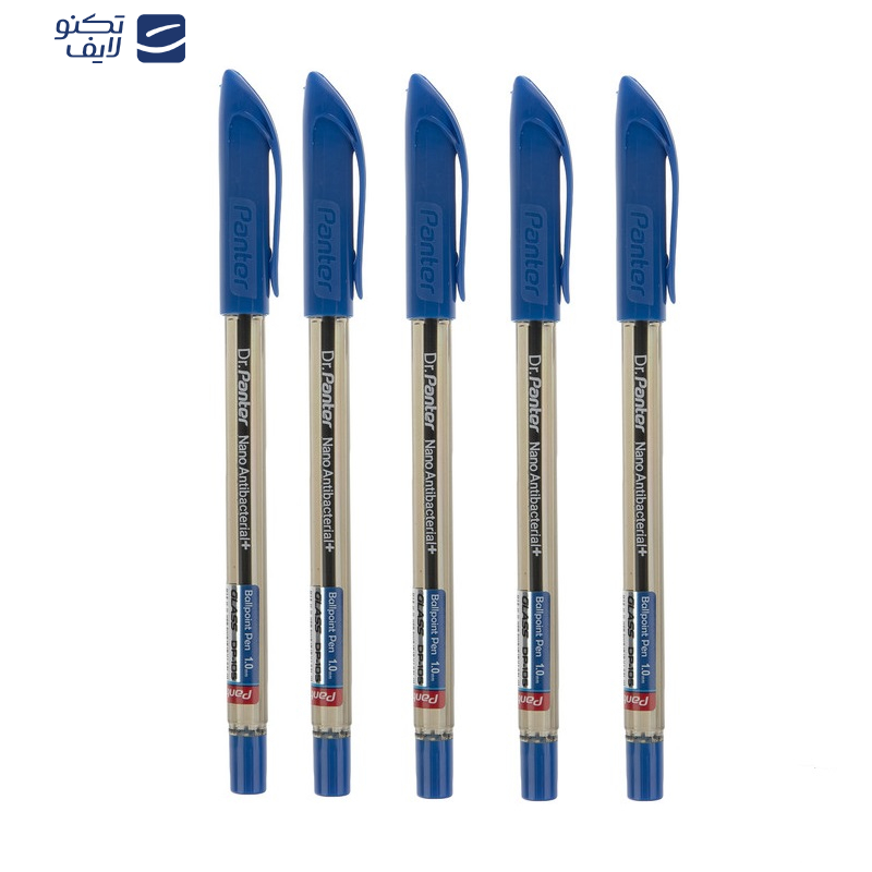 خودکار پنتر مدل فوق روان نانو آنتی باکتریال کد DP-105-1 بسته 5 عددی