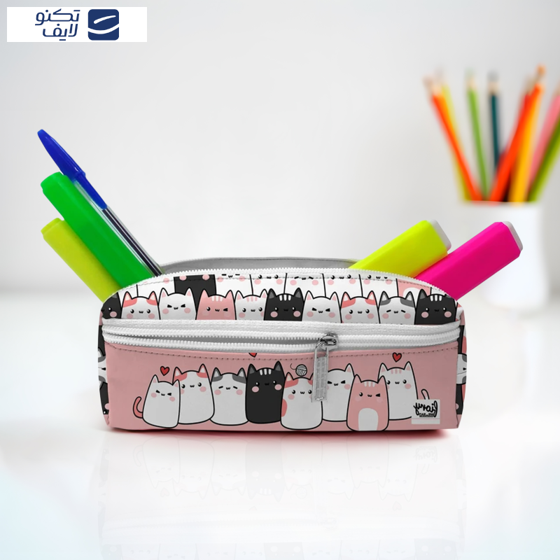 جامدادی مستر راد مدل سه زیپ طرح گربه فانتزی کد fiory 2515 جامدادی مستر راد مدل سه زیپ طرح گربه فانتزی کد fiory 2515