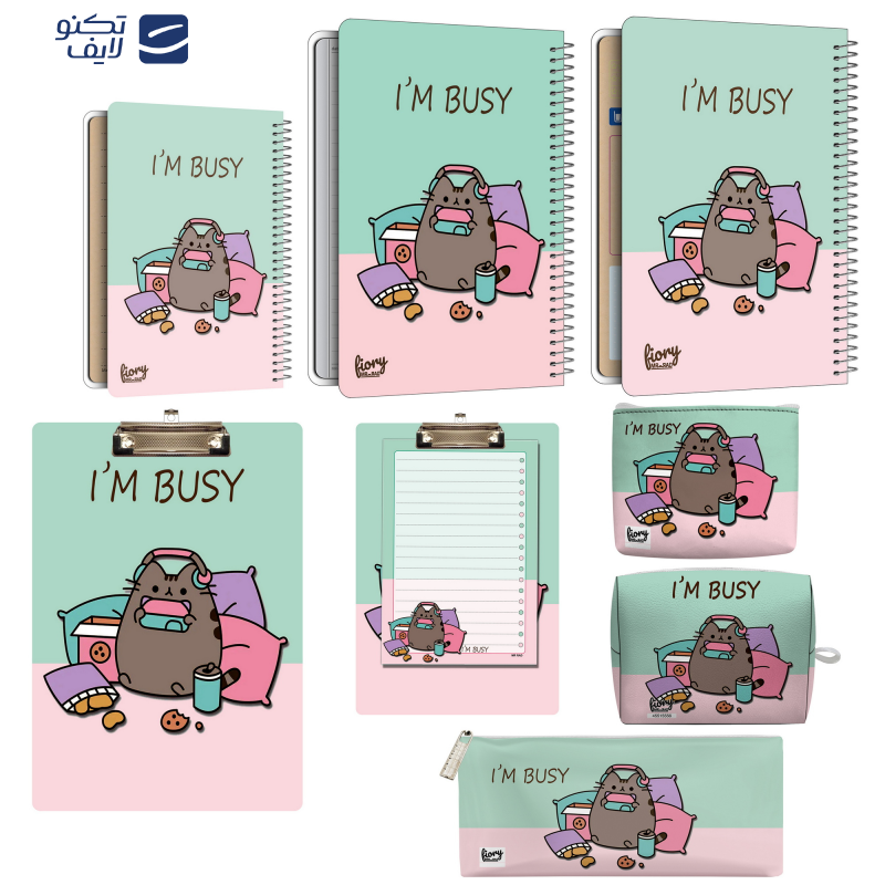 بسته لوازم التحریر مستر راد مدل گربه کیوت طرح فانتزی کد fiory 2448  مجموعه 9 عددی بسته لوازم التحریر مستر راد مدل گربه کیوت طرح فانتزی کد fiory 2448  مجموعه 9 عددی