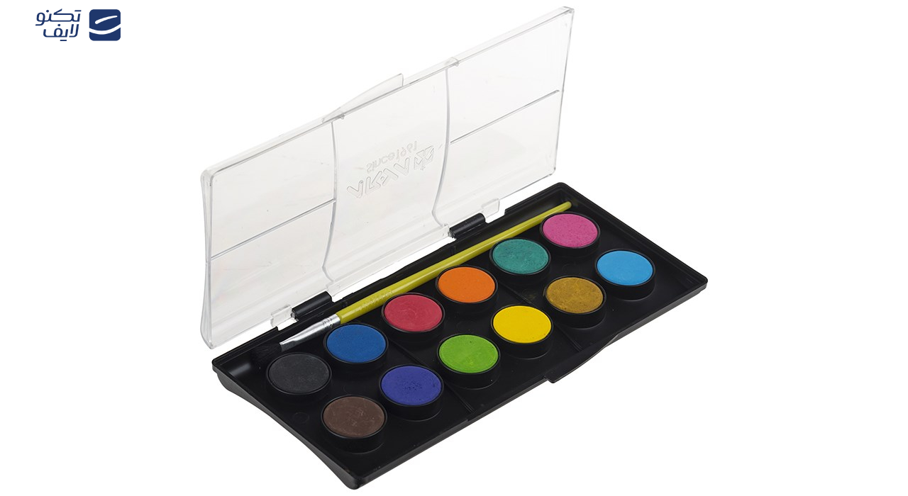 آبرنگ 12 رنگ آریا کد 1-5008 آبرنگ 12 رنگ آریا کد 1-5008