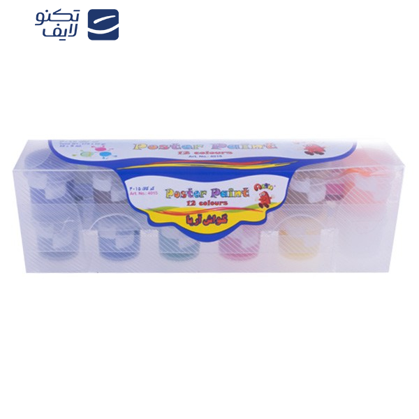 گواش 12 رنگ آریا کد 4015 گواش 12 رنگ آریا کد 4015