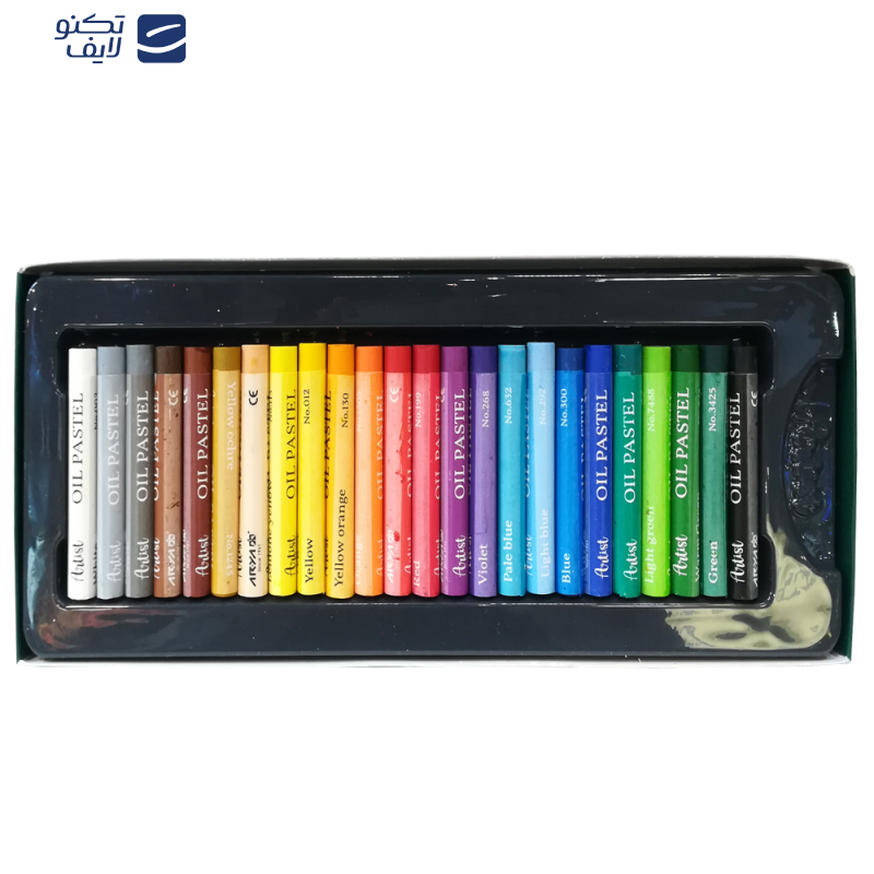 پاستل روغنی 24 رنگ آریا مدل Permium-03 کد 129584 پاستل روغنی 24 رنگ آریا مدل Permium-03 کد 129584