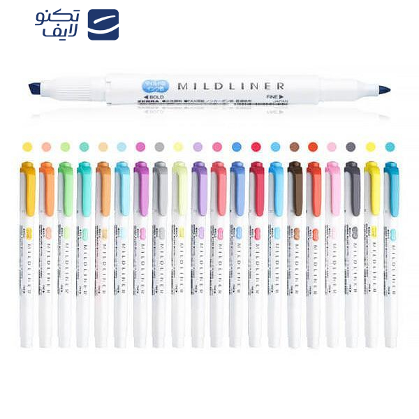 ماژیک علامت گذار 20 رنگ زبرا مدل آرتان MILDLINER (بدون قاب طلقی) ماژیک علامت گذار 20 رنگ زبرا مدل آرتان MILDLINER (بدون قاب طلقی)