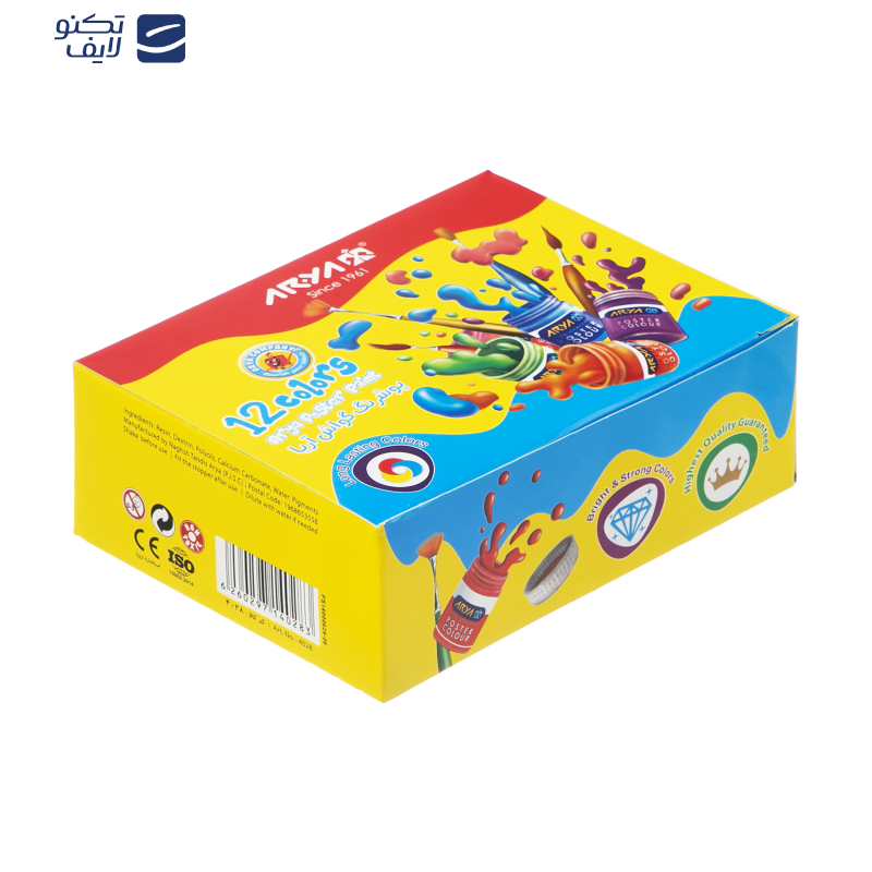 گواش 12 رنگ آریا مدل 4028 گواش 12 رنگ آریا مدل 4028