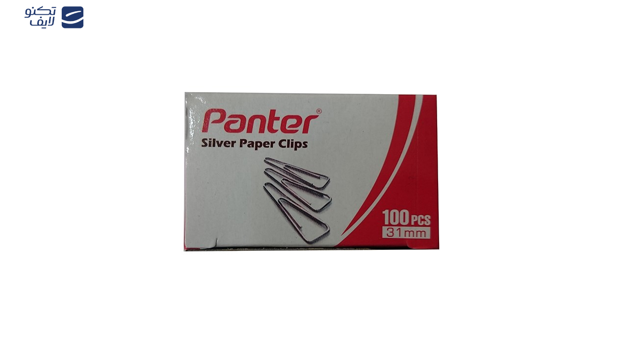 گیره کاغذ پنتر مدل سیلور بسته ی 10 عددی گیره کاغذ پنتر مدل سیلور بسته ی 10 عددی