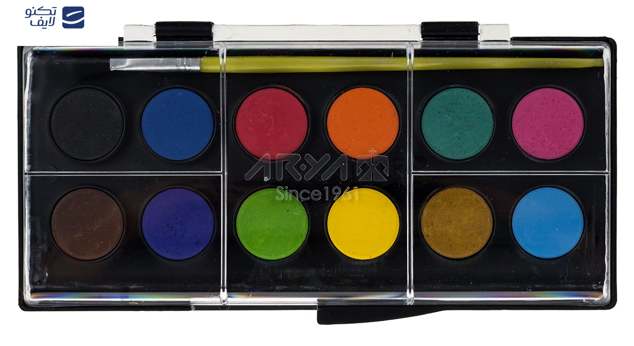 آبرنگ 12 رنگ آریا کد 2-5008 آبرنگ 12 رنگ آریا کد 2-5008