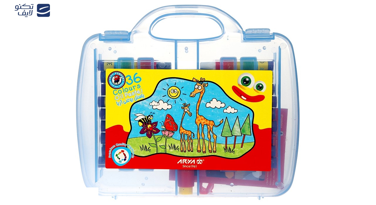پاستل روغنی 36 رنگ آریا مدل 2032 پاستل روغنی 36 رنگ آریا مدل 2032