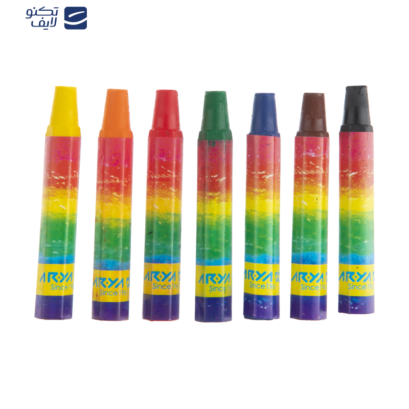 پاستل روغنی 6+1 رنگ آریا مدل 2024 A پاستل روغنی 6+1 رنگ آریا مدل 2024 A