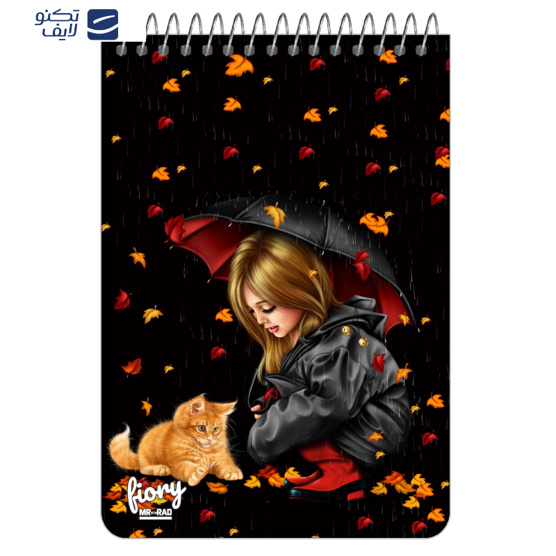 دفترچه یادداشت مسترراد طرح دختر پاییز و گربه مدل فانتزی کد fiory 1756 دفترچه یادداشت مسترراد طرح دختر پاییز و گربه مدل فانتزی کد fiory 1756