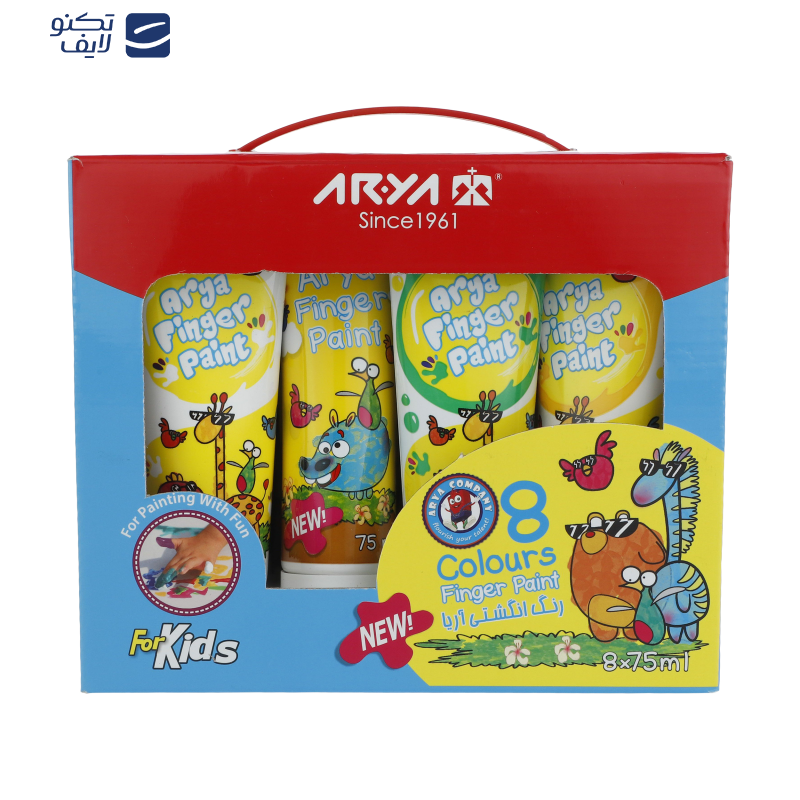رنگ انگشتی 8 رنگ آریا مدل C-761 رنگ انگشتی 8 رنگ آریا مدل C-761