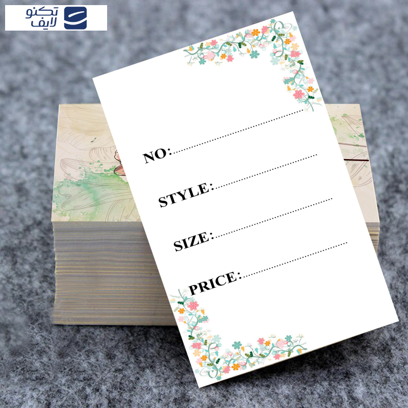 اتیکت لباس مستر راد طرح گل کد fiory 2171 بسته 100 عددی اتیکت لباس مستر راد طرح گل کد fiory 2171 بسته 100 عددی