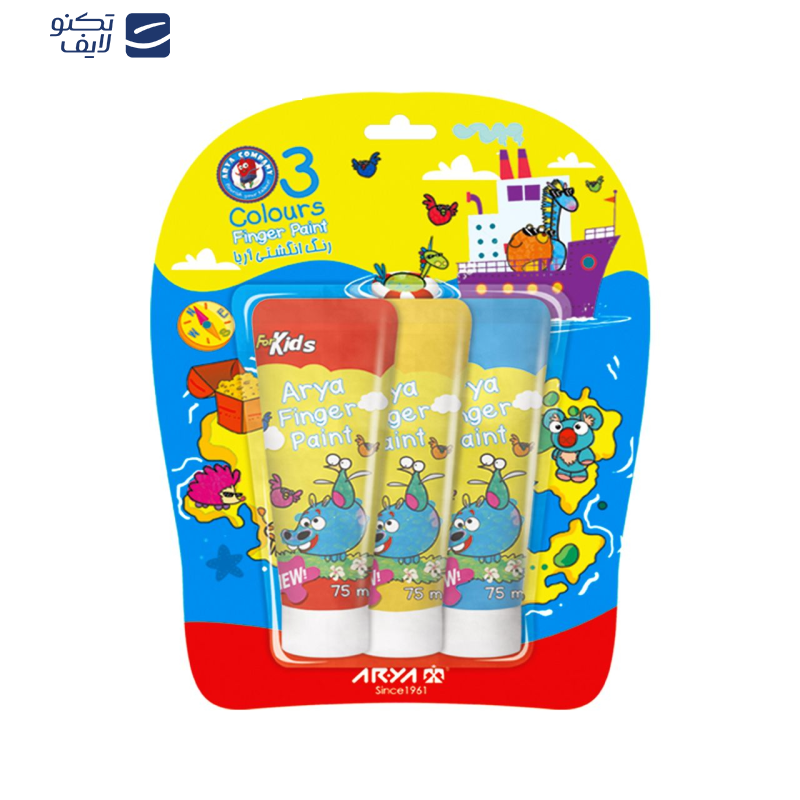 رنگ انگشتی آریا کد 7016 بسته 3 عددی رنگ انگشتی آریا کد 7016 بسته 3 عددی