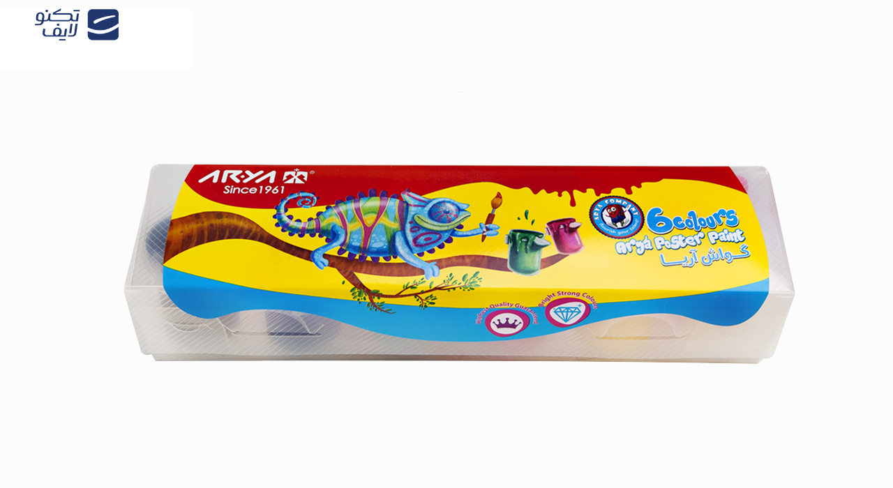 گواش 6 رنگ آریا مدل 4009