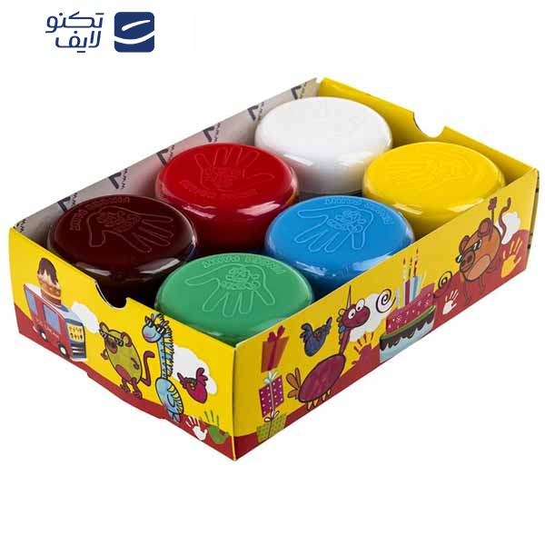 رنگ انگشتی 6 رنگ آریا کد 65171 رنگ انگشتی 6 رنگ آریا کد 65171