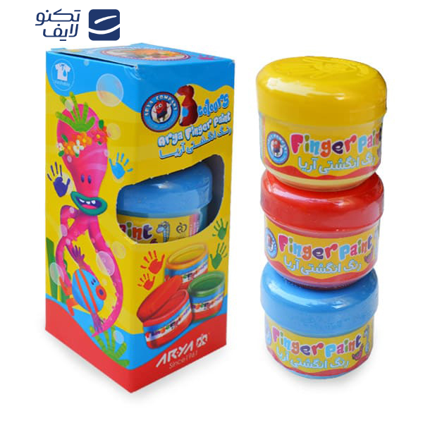 رنگ انگشتی 3 رنگ آریا مدل 77002 رنگ انگشتی 3 رنگ آریا مدل 77002