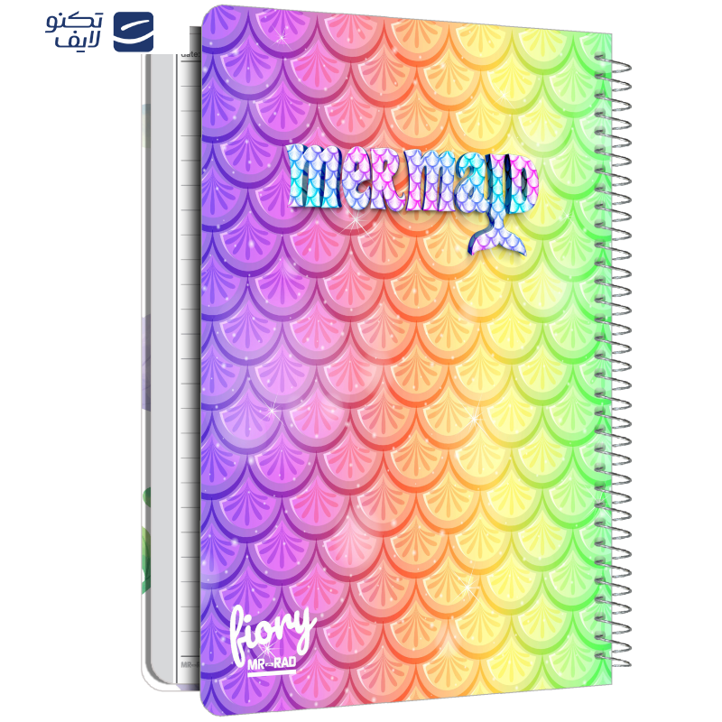 دفتر مشق 50 برگ مستر راد طرح پری دریایی مدل فیوری کد marmaid 1758
