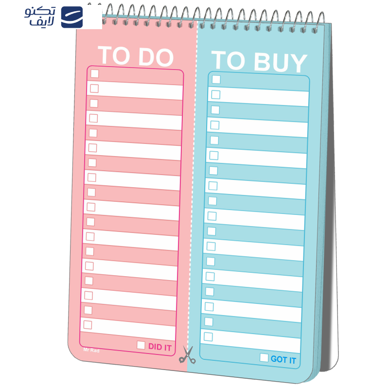 دفترچه یادداشت مستر راد مدل to do list پاستل کد fiory 1767 دفترچه یادداشت مستر راد مدل to do list پاستل کد fiory 1767