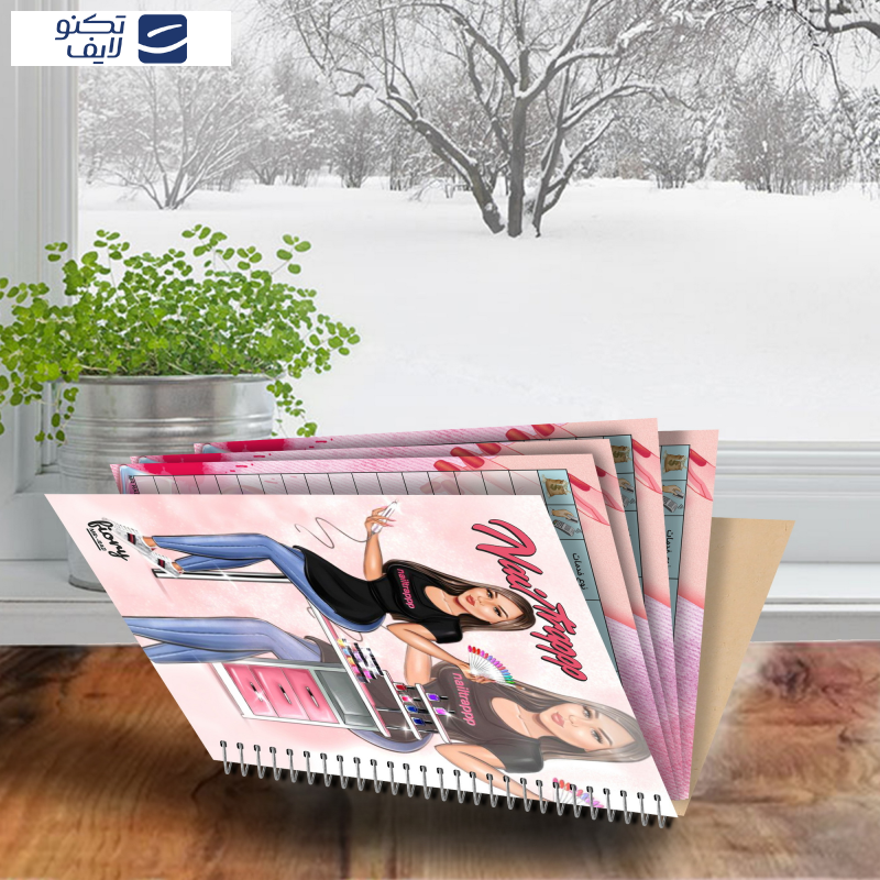 دفتر یادداشت 75 برگ مستر راد مدل خدمات طراحی ناخن طرح نچرال کد fiory 2419 دفتر یادداشت 75 برگ مستر راد مدل خدمات طراحی ناخن طرح نچرال کد fiory 2419