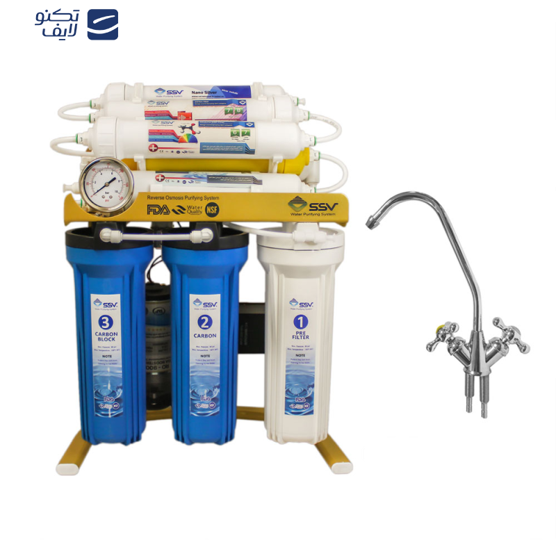 دستگاه تصفیه کننده آب اس اس وی مدل  GoldenBlue  2W X1150 به همراه شیر تصفیه آب
