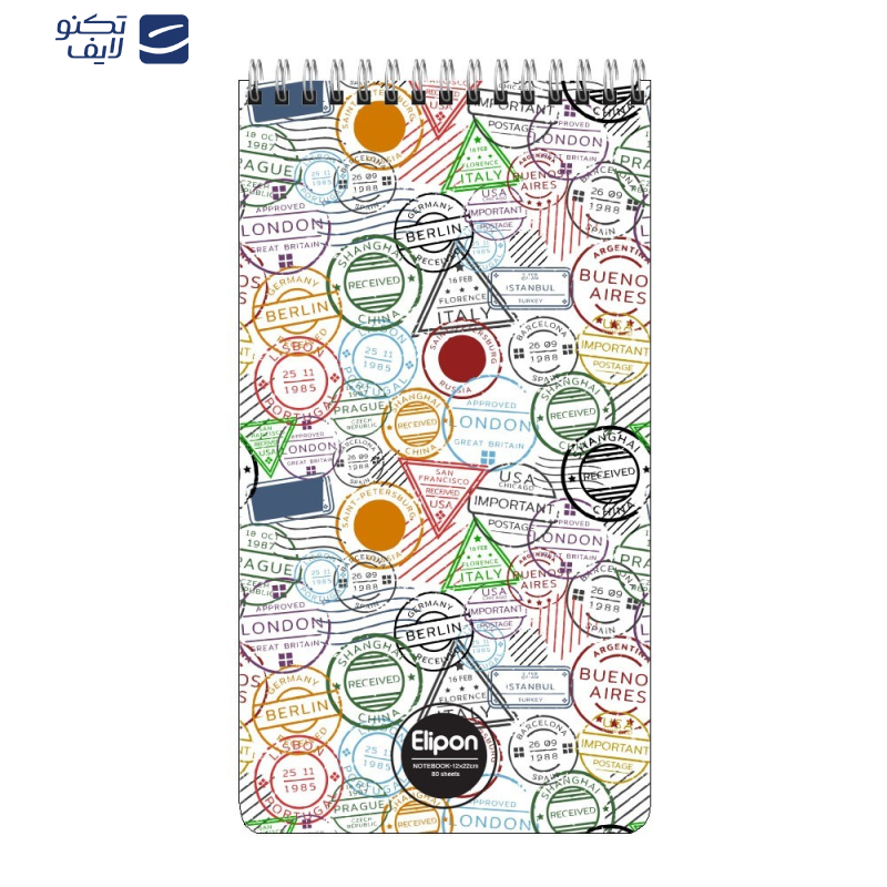 دفتر یادداشت 80 برگ الیپون کد 2681634 دفتر یادداشت 80 برگ الیپون کد 2681634