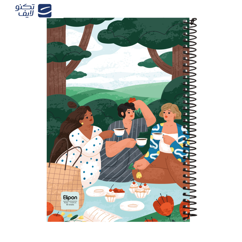 دفتر مشق 80 برگ الیپون کد 2311552