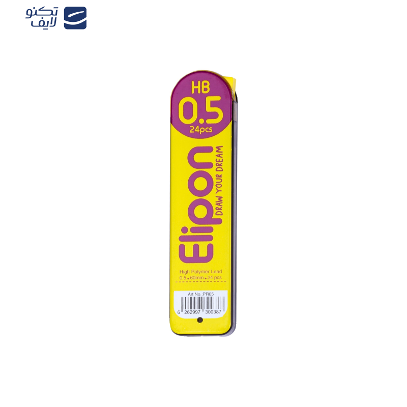 نوک مداد نوکی 0.5 میلی متری الیپون مدل 24 مغزی کد 8161201 نوک مداد نوکی 0.5 میلی متری الیپون مدل 24 مغزی کد 8161201