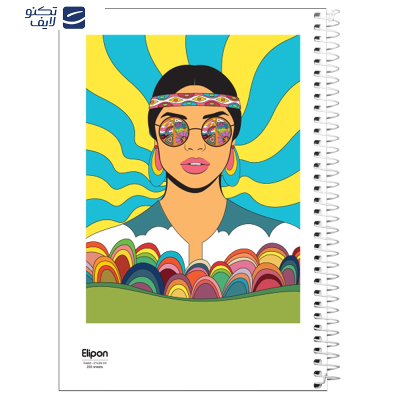 دفتر مشق 200 برگ الیپون کد 2511482 دفتر مشق 200 برگ الیپون کد 2511482