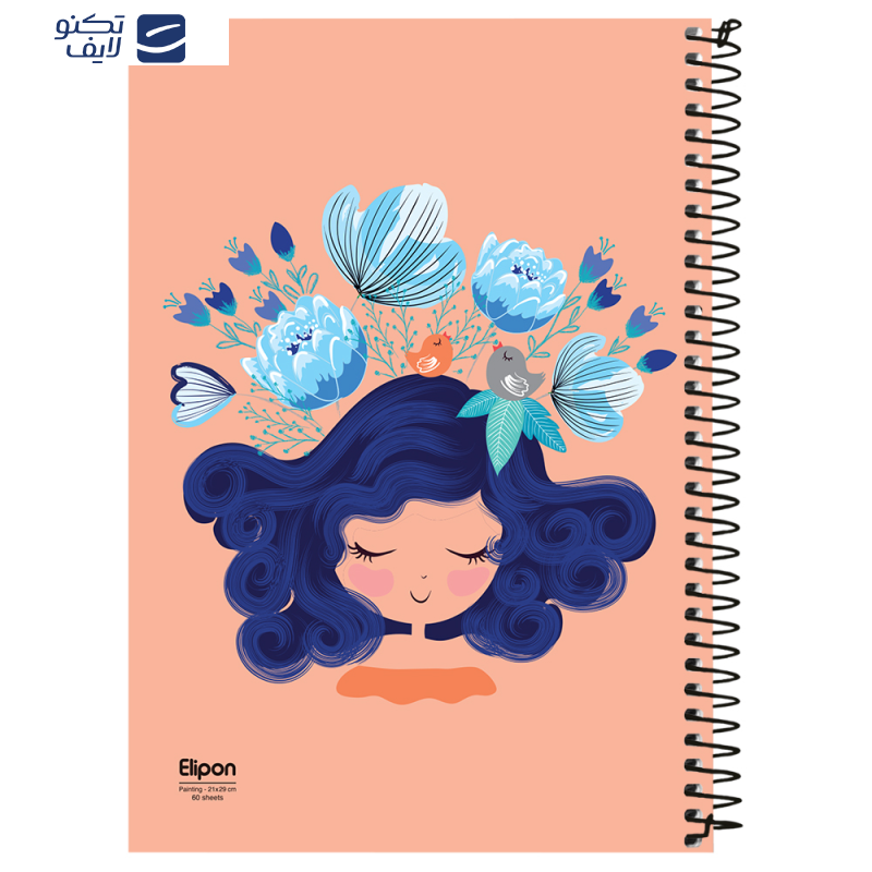 دفتر طراحی 60 برگ الیپون کد 2561467