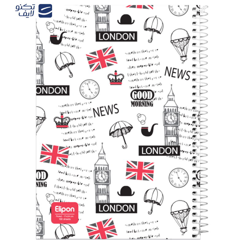 دفتر مشق 100 برگ الیپون کد 2421293  دفتر مشق 100 برگ الیپون کد 2421293