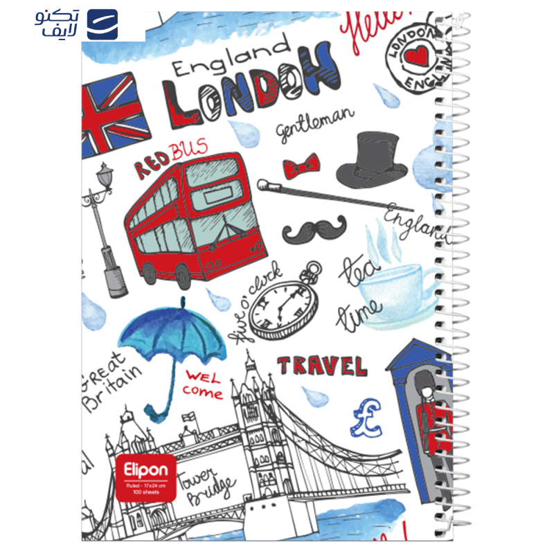 دفتر مشق 100 برگ الیپون کد 2421292  دفتر مشق 100 برگ الیپون کد 2421292