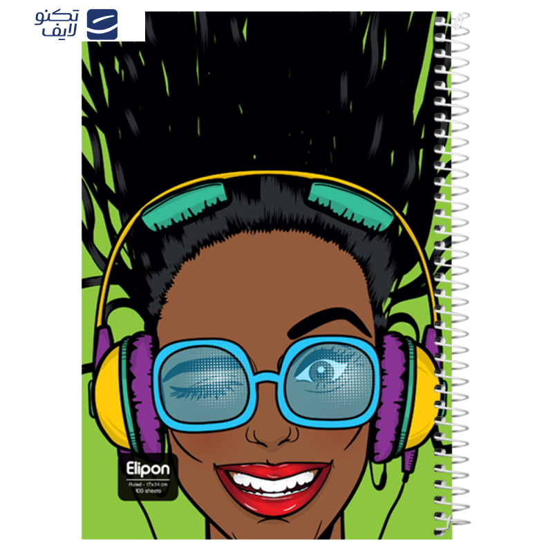 دفتر مشق 100 برگ الیپون کد 2421289  دفتر مشق 100 برگ الیپون کد 2421289