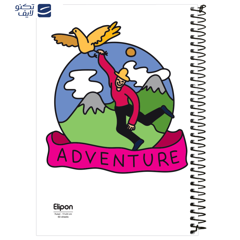  دفتر مشق 60 برگ الیپون کد 2271332