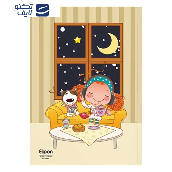 دفتر مشق 40 برگ الیپون کد 2921217 دفتر مشق 40 برگ الیپون کد 2921217