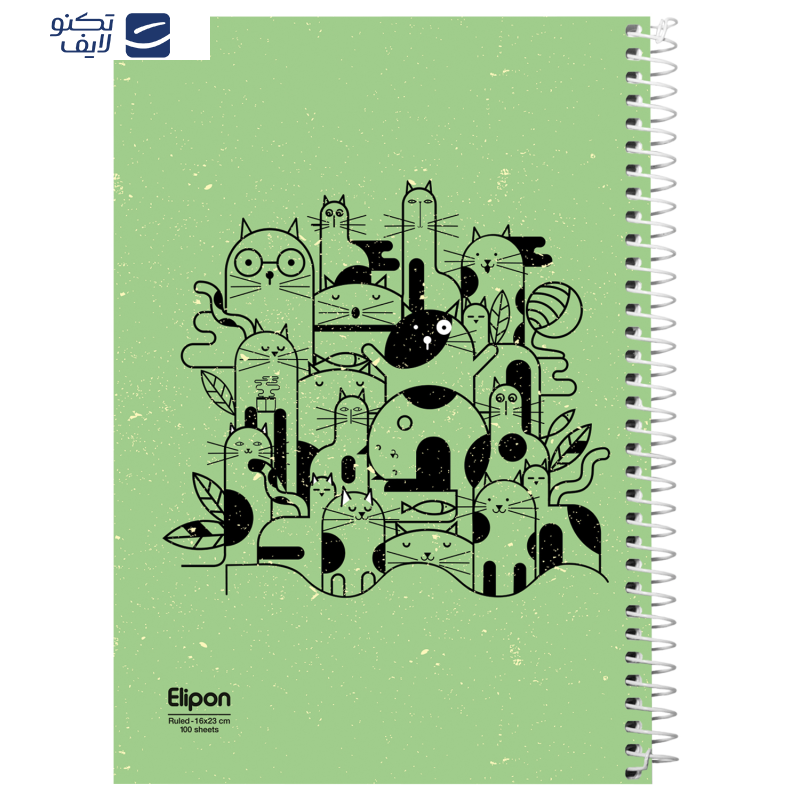 دفتر مشق 100 برگ الیپون کد 2413233 دفتر مشق 100 برگ الیپون کد 2413233