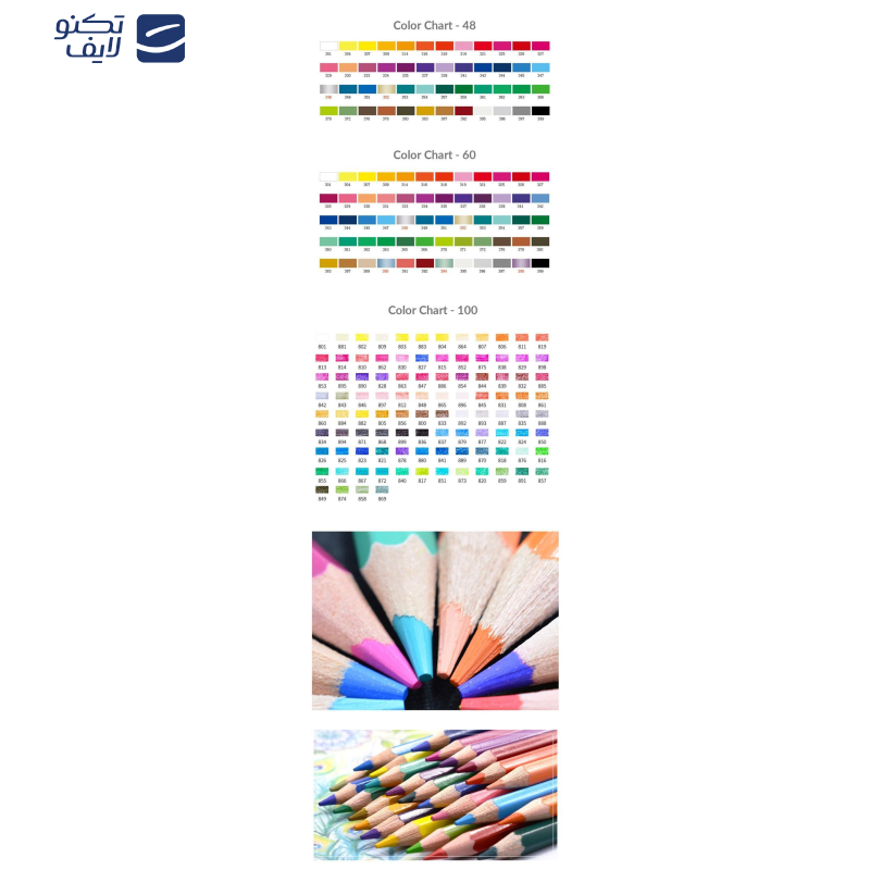 مداد رنگی 100 رنگ فابر کاستل مدل classic مداد رنگی 100 رنگ فابر کاستل مدل classic