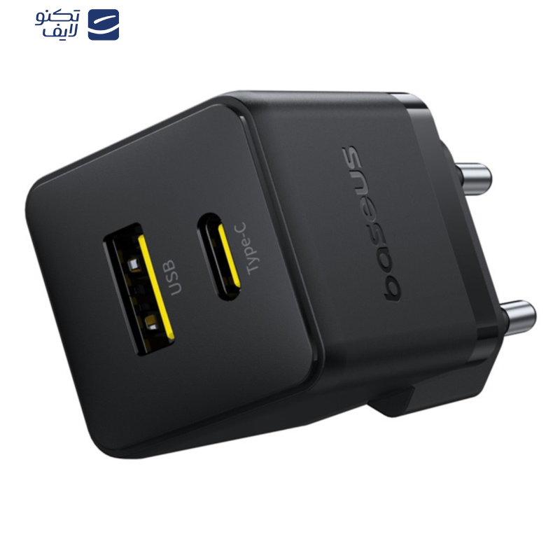 شارژر دیواری 20 وات بیسوس مدل 20W Palm به همراه کابل USB-C