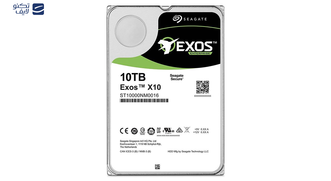 هارد دیسک اینترنال سیگیت مدل Exos ST10000NM0016 ظرفیت 10 ترابایت هارد دیسک اینترنال سیگیت مدل Exos ST10000NM0016 ظرفیت 10 ترابایت