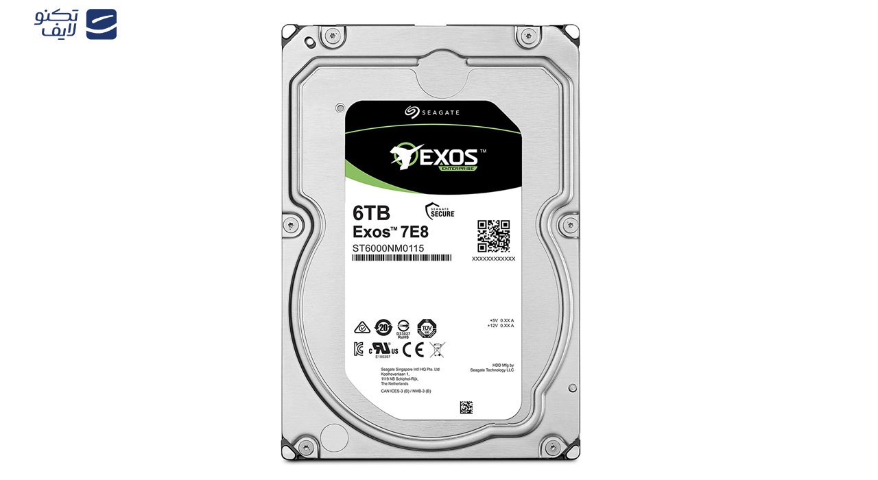 هارددیسک اینترنال سیگیت مدل Exos ST6000NM0115 ظرفیت 6 ترابایت هارددیسک اینترنال سیگیت مدل Exos ST6000NM0115 ظرفیت 6 ترابایت
