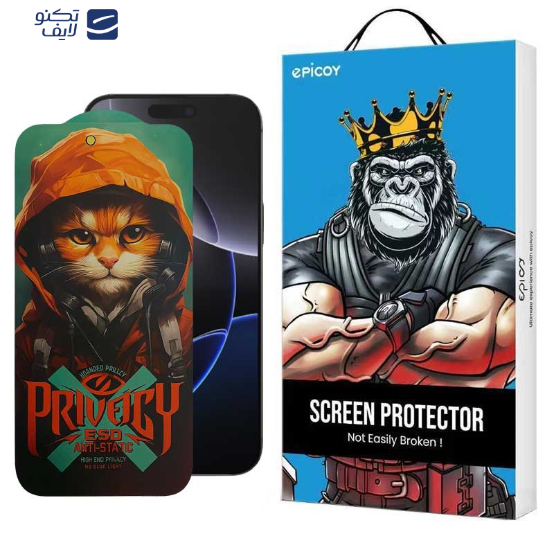 محافظ صفحه نمایش حریم شخصی اپیکوی مدل Privacy Hoodie Cat مناسب برای گوشی موبایل اپل iPhone 16 Pro Max محافظ صفحه نمایش حریم شخصی اپیکوی مدل Privacy Hoodie Cat مناسب برای گوشی موبایل اپل iPhone 16 Pro Max