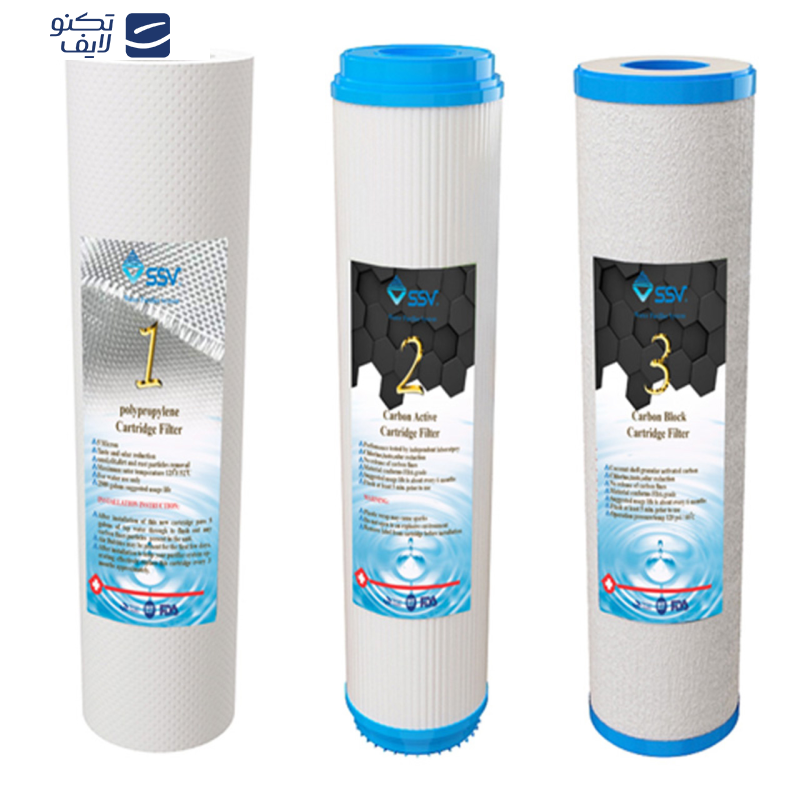 فیلتر دستگاه تصفیه آب اس اس وی مدل H1055 بسته 10 عددی فیلتر دستگاه تصفیه آب اس اس وی مدل H1055 بسته 10 عددی