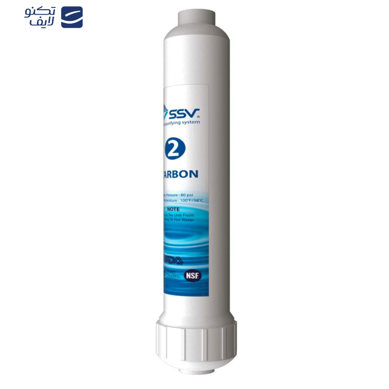 فیلتر دستگاه تصفیه کننده آب اس اس وی مدل Inline Carbon Active فیلتر دستگاه تصفیه کننده آب اس اس وی مدل Inline Carbon Active