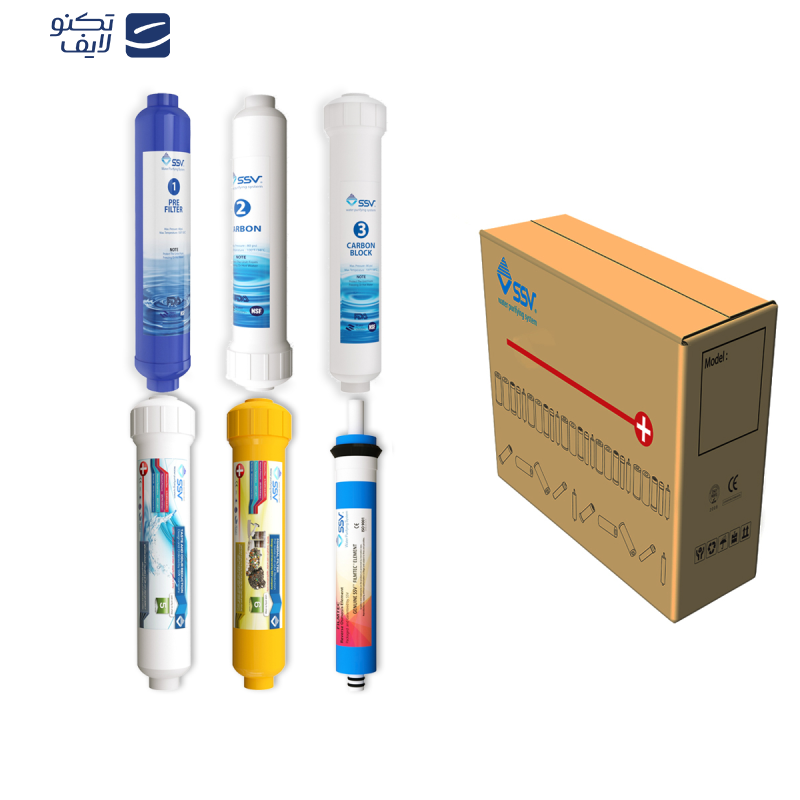 فیلتر دستگاه تصفیه کننده آب اس اس وی مدل L600 بسته 6 عددی فیلتر دستگاه تصفیه کننده آب اس اس وی مدل L600 بسته 6 عددی