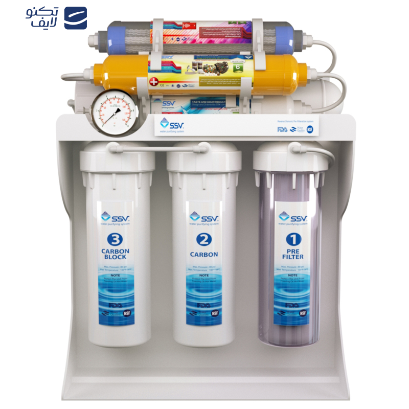 دستگاه تصفیه کننده آب اس اس وی مدل UltraPro X800 به همراه فیلتر دوش حمام