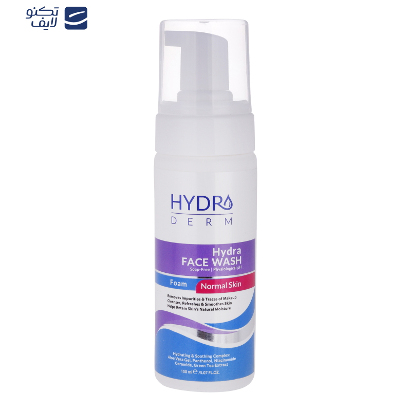 فوم شستشو صورت هیدرودرم مدل آلوئه ورا مناسب پوست های حساس حجم 150 میلی لیتر فوم شستشو صورت هیدرودرم مدل آلوئه ورا مناسب پوست های حساس حجم 150 میلی لیتر