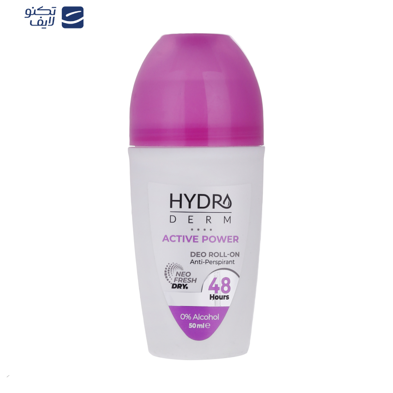رول ضد تعریق زنانه هیدرودرم مدل Active Power حجم 50 میلی لیتر