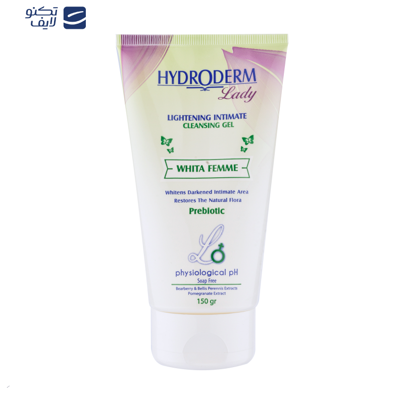 ژل بهداشتی بانوان هیدرودرم مدل Whita Femme مقدار 150 گرم ژل بهداشتی بانوان هیدرودرم مدل Whita Femme مقدار 150 گرم