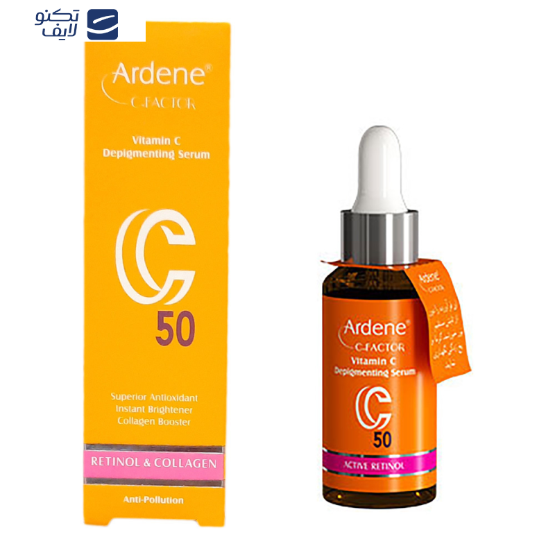سرم پوست آردن سی فکتور مدل ویتامین C50 حجم 30 میلی لیتر سرم پوست آردن سی فکتور مدل ویتامین C50 حجم 30 میلی لیتر