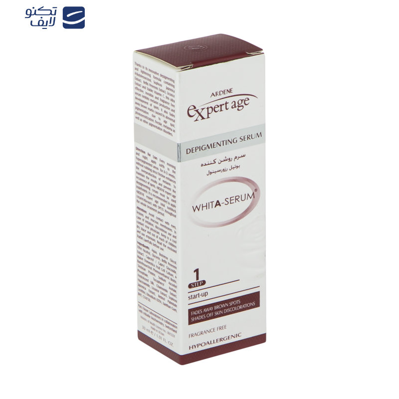 سرم روشن کننده پوست آردن اکسپرت ایج مدل Depigmenting حجم 30 میلی لیتر سرم روشن کننده پوست آردن اکسپرت ایج مدل Depigmenting حجم 30 میلی لیتر
