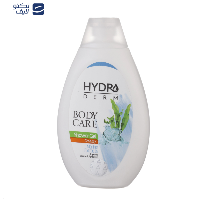 شامپو بدن کرمی هیدرودرم مدل Marine Extracts مناسب انواع پوست حجم 500 میلی لیتر