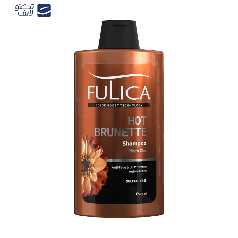 شامپو تثبیت کننده رنگ مو فولیکا مدل HOT BRUNETTE حجم 400 میلی لیتر